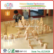 EZ1020 Rubber Wood Creative Children Wooden Unit Block in 224pcs